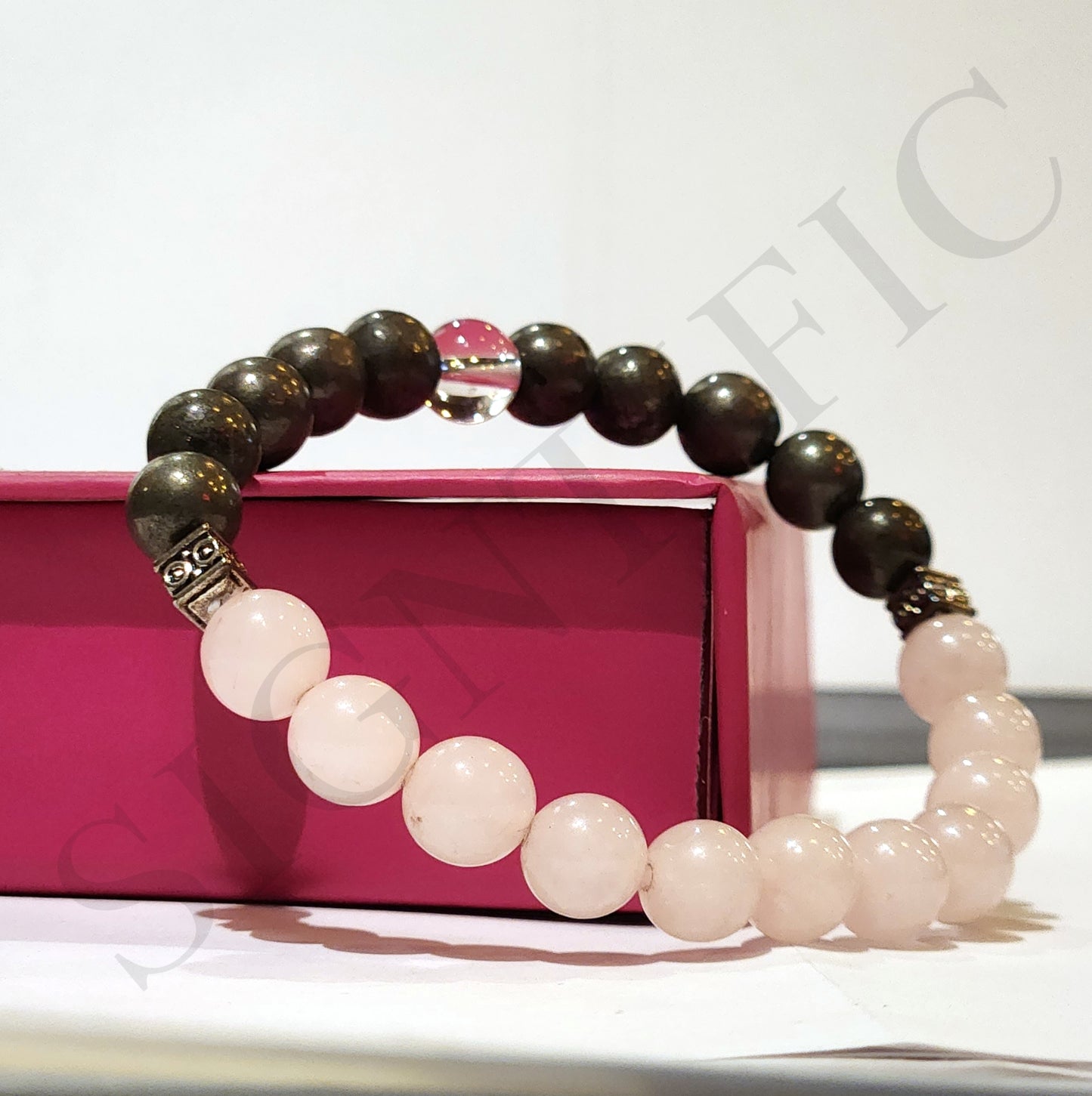 SIGNTIFIC 'MONEY-MAAN' Crystal ft. Pyrite and Rose Quartz with Clear Quartz