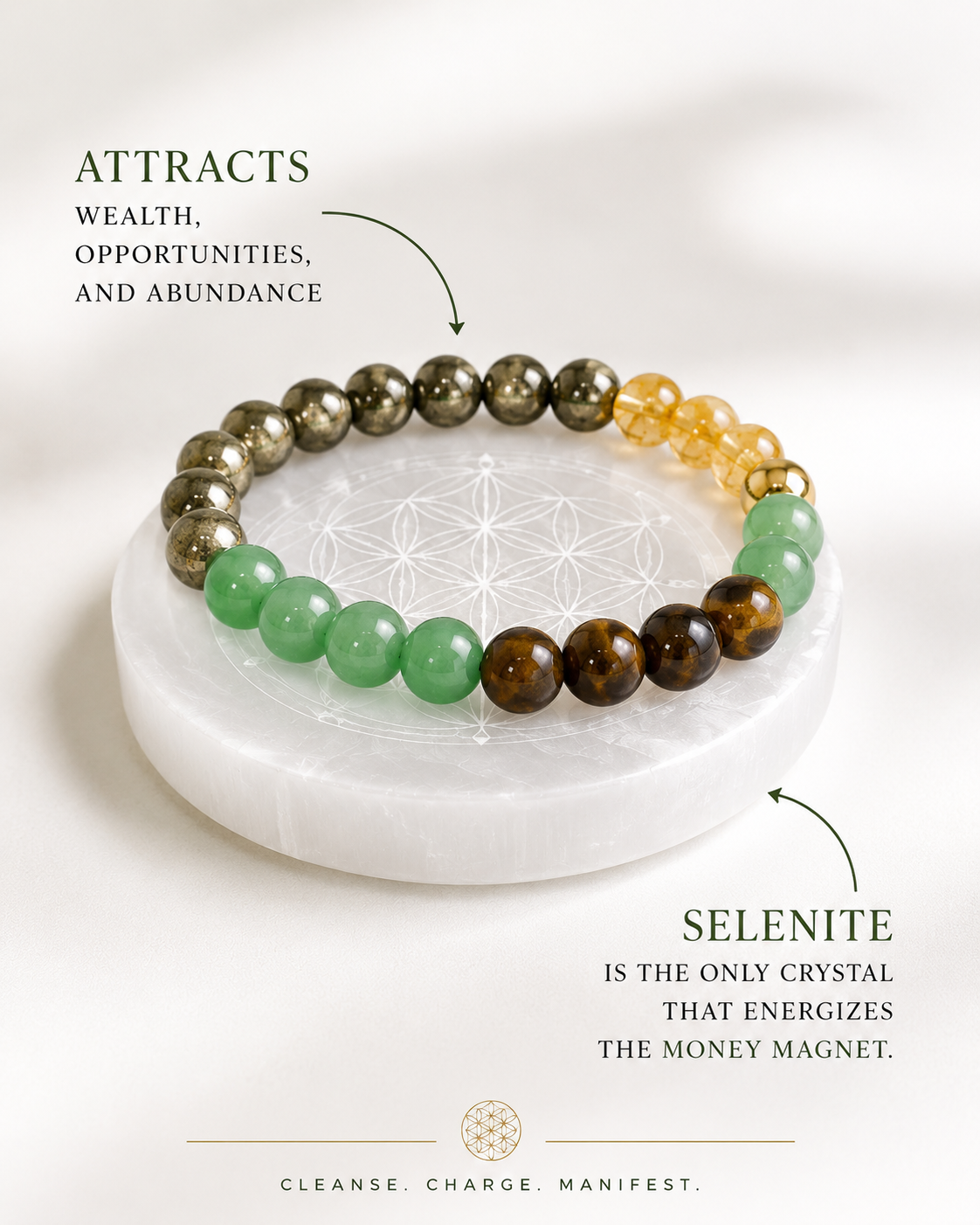 SIGNTIFIC MONEY MAGNET + SELENITE PLATE | LIMITED PIECES