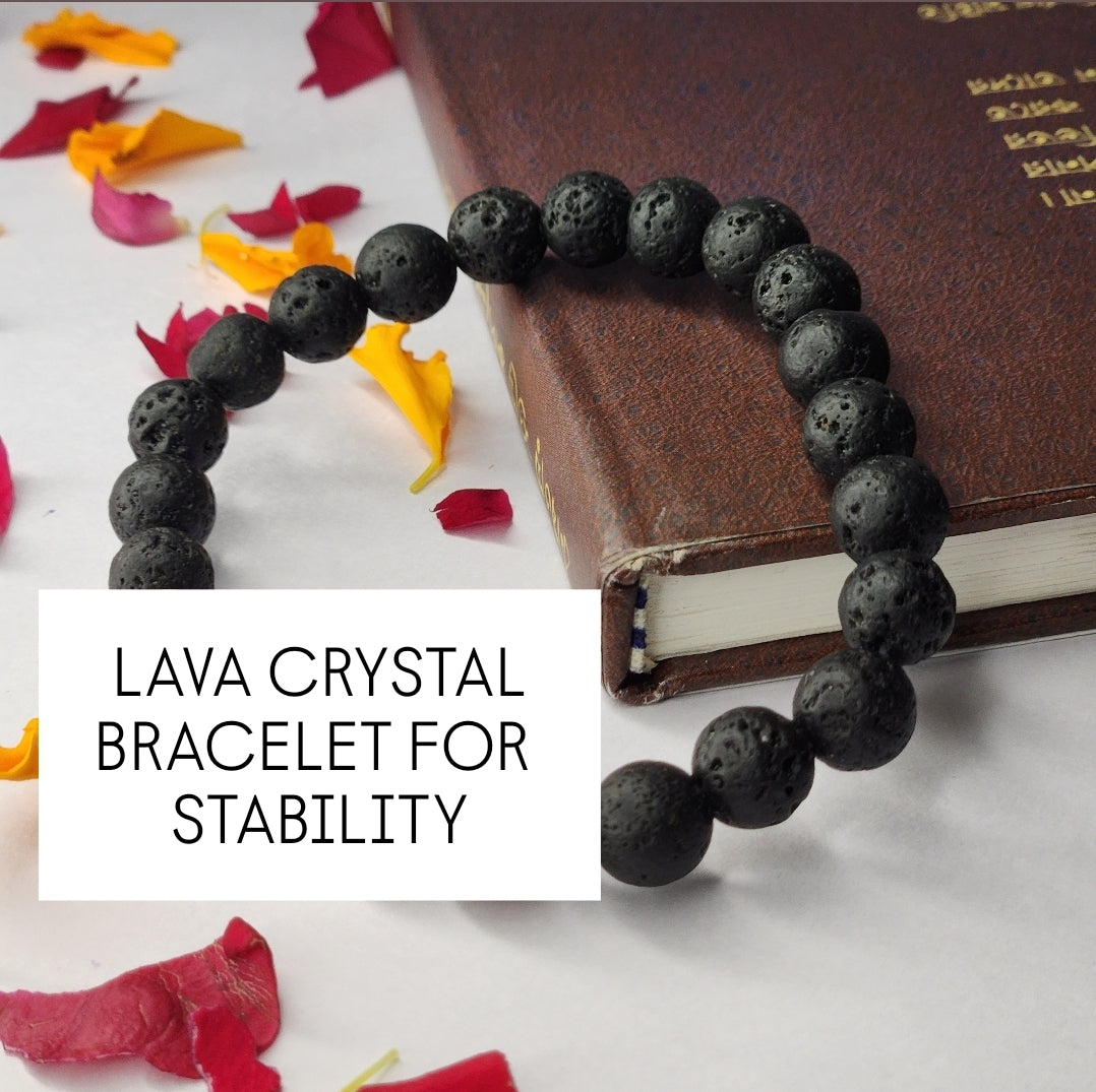 LAVA CRYSTAL BRACELET FOR STABILITY