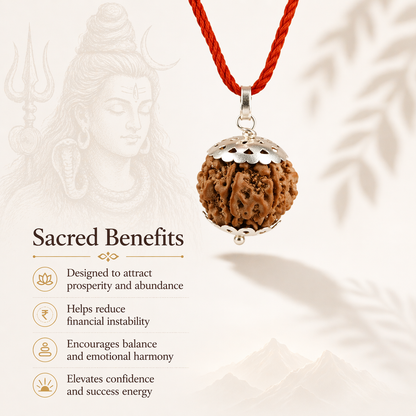 AUTHENTIC NEPALI 7-MUKHI RUDRAKSH - Saat Mukhi | For Wealth and Money