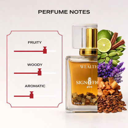 WEALTH - Signtific CRYSTAL PERFUME - 50ml PARFUM - for HIM & HER