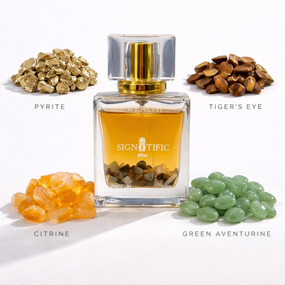 WEALTH - Signtific CRYSTAL PERFUME - 50ml PARFUM - for HIM & HER
