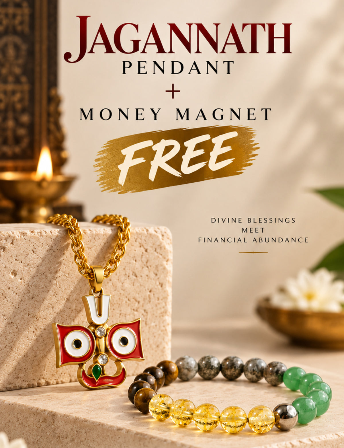 Jagannath Mahaprabhu Pendant - MONEY MAGNET FREE | Limited Edition