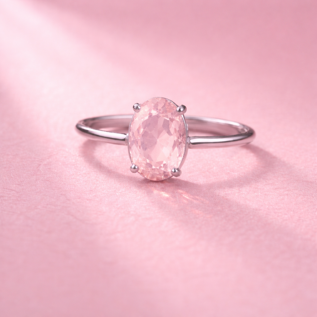 ROSE QUARTZ RING- The crystal of LOVE